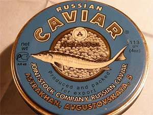 Dose mit 113 g russischem Kaviar